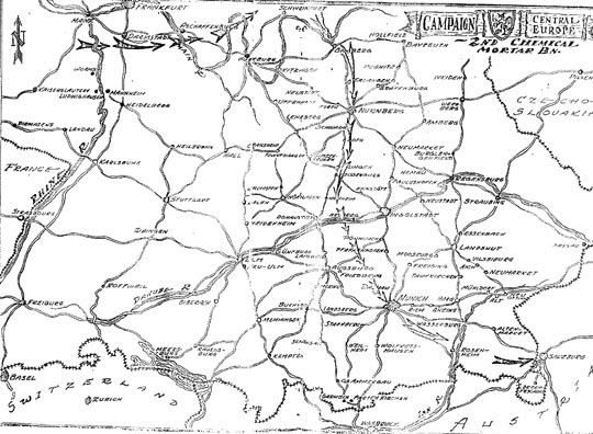 post world war ii map. map of Europe (post WWII)